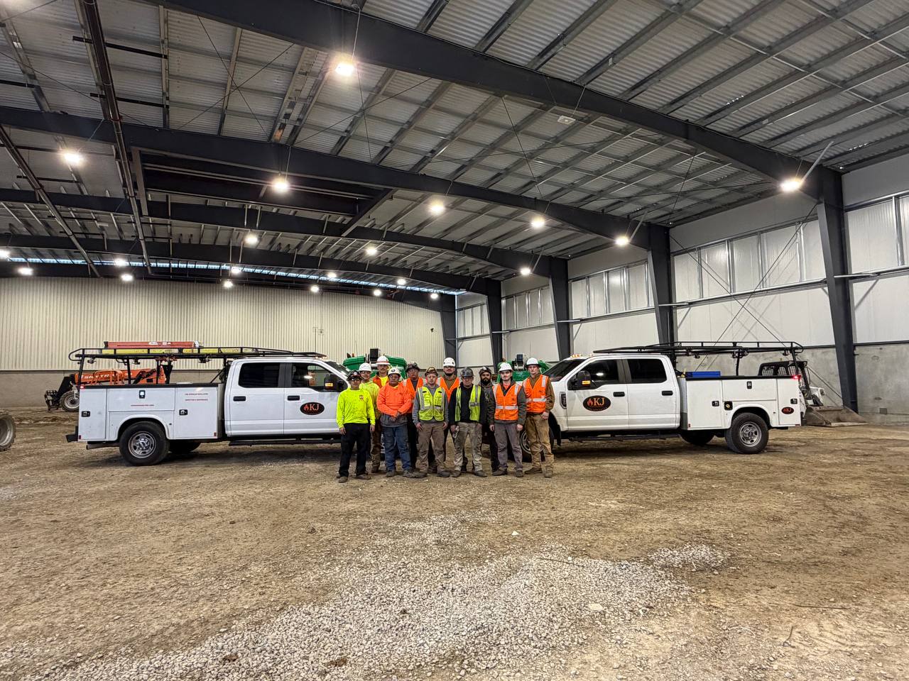 KJ Fire Protection crew on the job